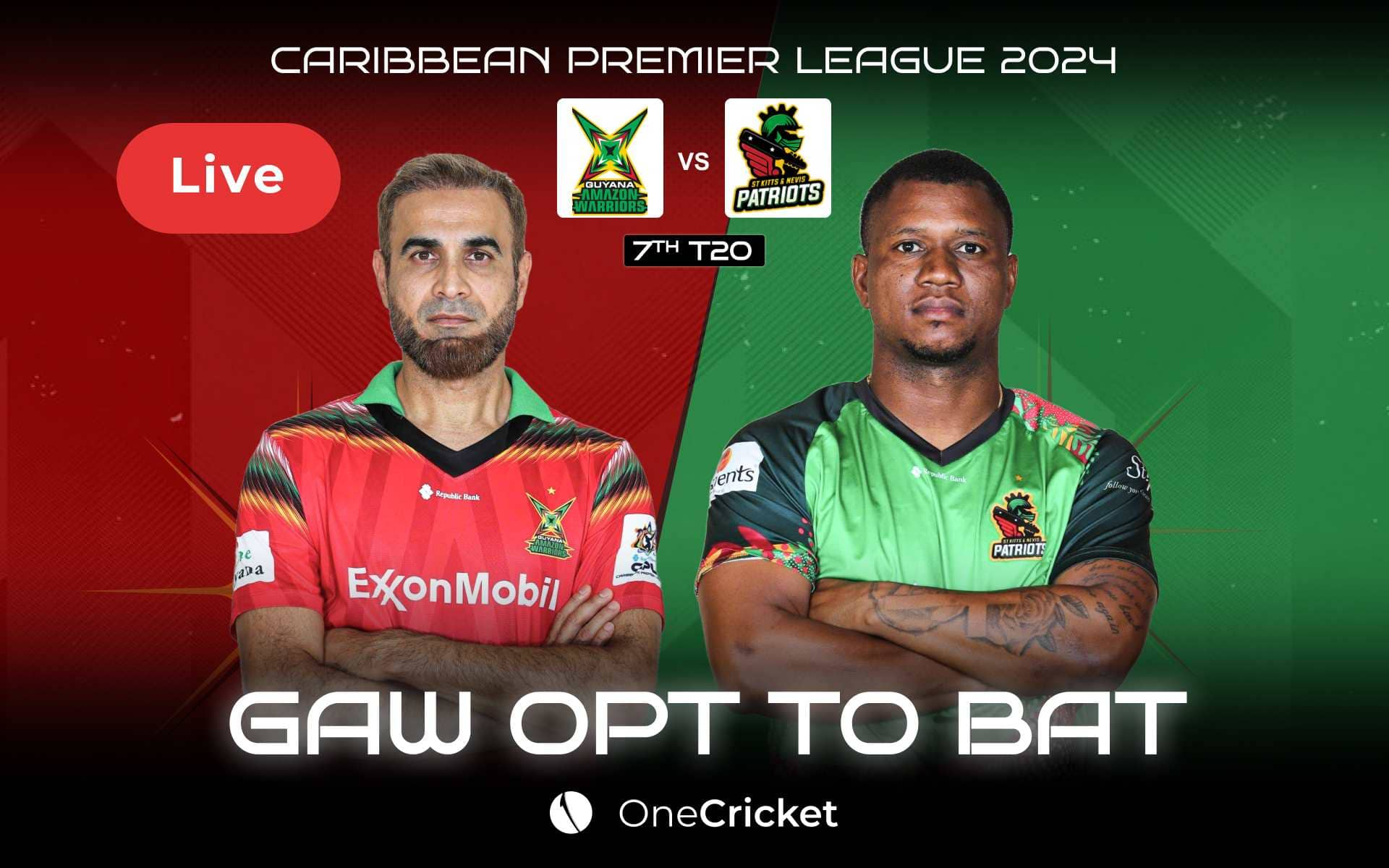 CPL 2024, GAW vs SKNP, Match 7 Live Score: Match Updates, Highlights And Live Streaming